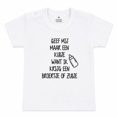shirtje, tekst, zwangerschap, broertje, zusje, kusje